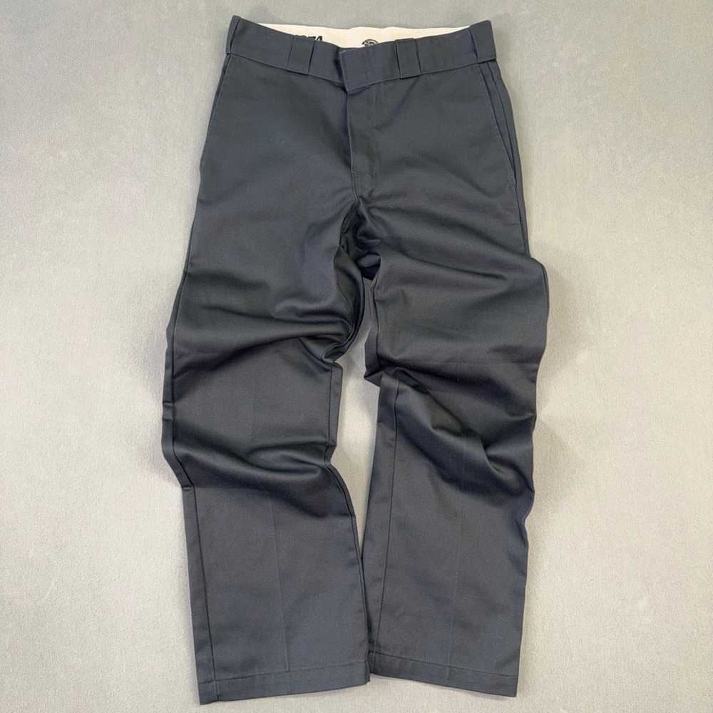 Dickies 874 Original Fit Work Pants Charcoal Grey Mens 30x30 Straight Leg Twill